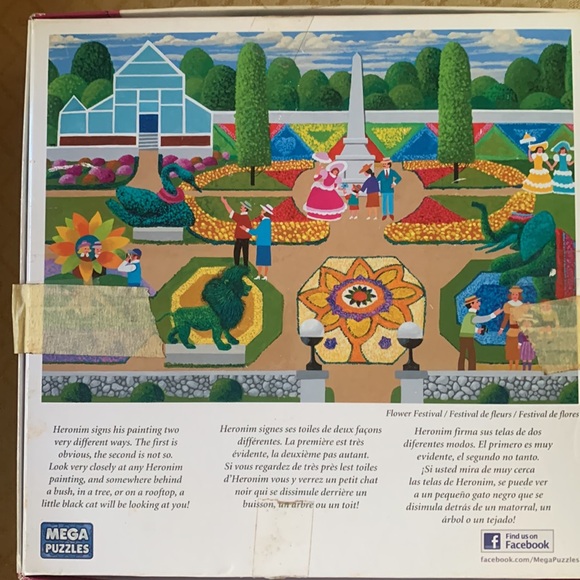 Folk art signed print puzzle - Picture 3 of 9